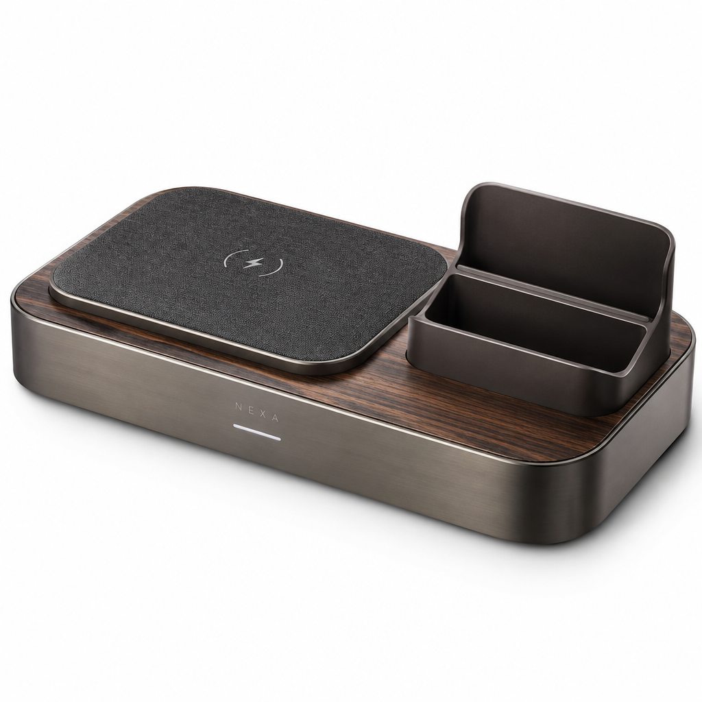 NEXA Wireless Charging Desk Organizer - Hero Shot