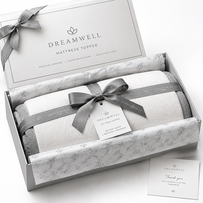 Premium gift packaging for mattress topper
