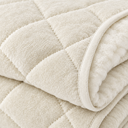 Diamond quilt stitching fabric texture close-up