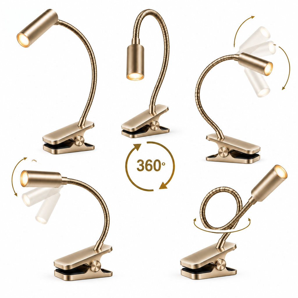 Flexible gooseneck 360 degree angle adjustment demonstration